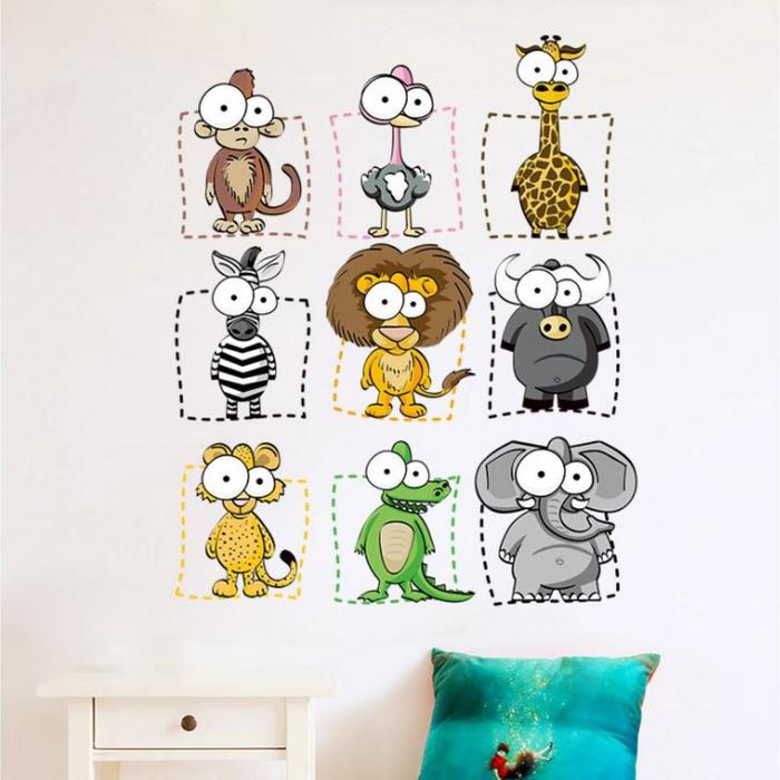 Наклейка пластик интерьерная цветная "Зверята с большими глазами"
Наклейка пластик интерьерная цветная "Зверята с большими глазами"