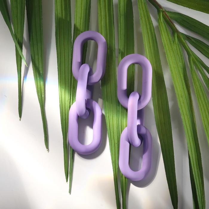 Серьги металл "Цепь" узкое звено 3шт, малые, цвет сиреневый
Серьги металл "Цепь" узкое звено 3шт, малые, цвет сиреневый