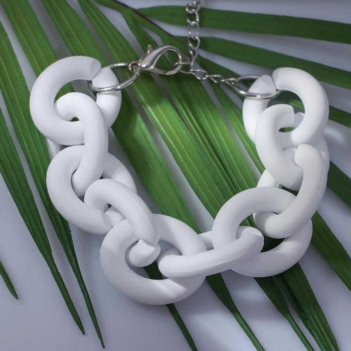 Браслет металл "Цепь" объёмная крупная, цвет белый, 19 см
Браслет металл "Цепь" объёмная крупная, цвет белый, 19 см