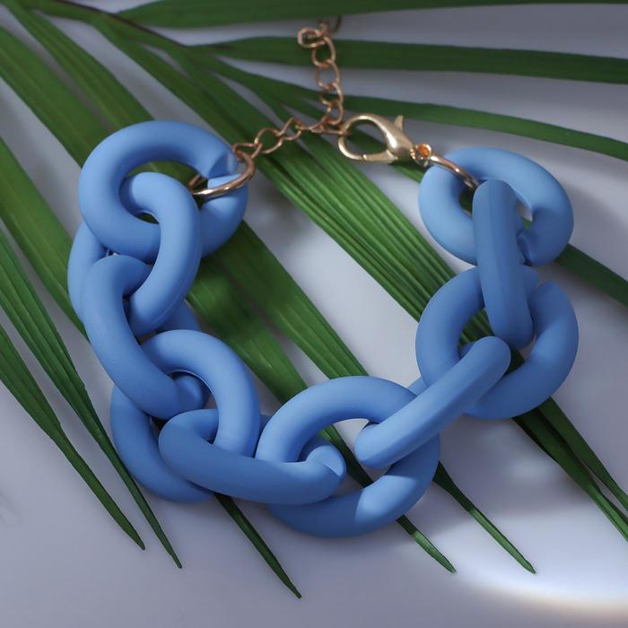 Браслет металл "Цепь" объёмная крупная, цвет синий, 19 см
Браслет металл "Цепь" объёмная крупная, цвет синий, 19 см