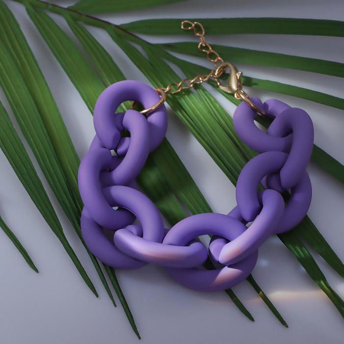 Браслет металл "Цепь" объёмная крупная, цвет фиолетовый, 19 см
Браслет металл "Цепь" объёмная крупная, цвет фиолетовый, 19 см