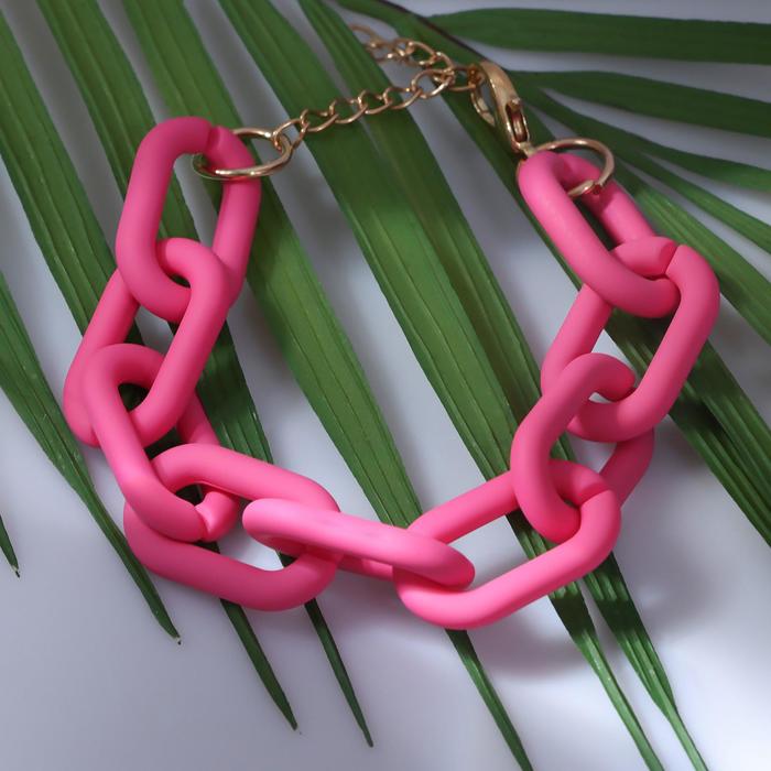 Браслет металл "Цепь" прямоугольные звенья, цвет ярко-розовый, 18 см
Браслет металл "Цепь" прямоугольные звенья, цвет ярко-розовый, 18 см