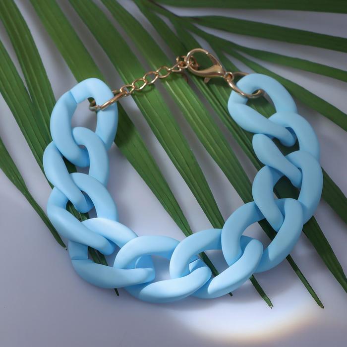Браслет металл "Цепь" диагональ, цвет светло-голубой, 18 см
Браслет металл "Цепь" диагональ, цвет светло-голубой, 18 см