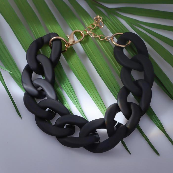 Браслет металл "Цепь" диагональ, цвет чёрный, 18 см
Браслет металл "Цепь" диагональ, цвет чёрный, 18 см