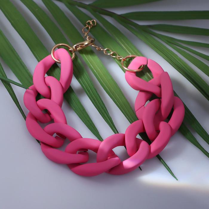 Браслет металл "Цепь" диагональ, цвет ярко-розовый, 18 см
Браслет металл "Цепь" диагональ, цвет ярко-розовый, 18 см