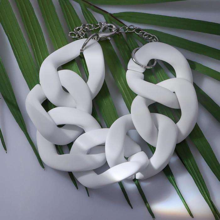 Браслет металл "Цепь" широкие звенья, цвет белый, 18,5 см
Браслет металл "Цепь" широкие звенья, цвет белый, 18,5 см