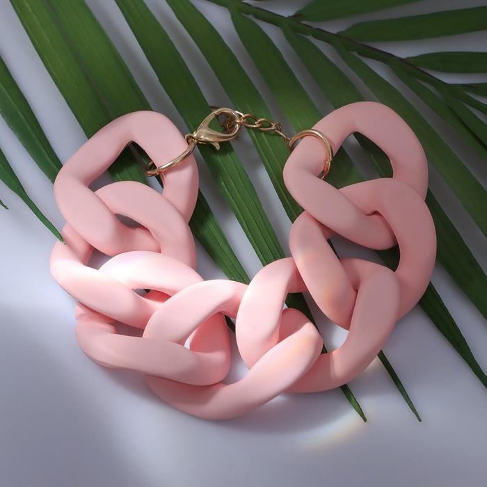 Браслет металл "Цепь" широкие звенья, цвет светло-розовый, 18,5 см
Браслет металл "Цепь" широкие звенья, цвет светло-розовый, 18,5 см