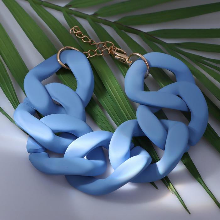 Браслет металл "Цепь" широкие звенья, цвет синий, 18,5 см
Браслет металл "Цепь" широкие звенья, цвет синий, 18,5 см