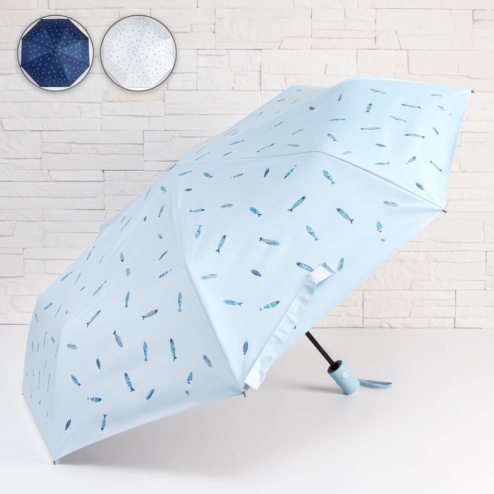 Зонт автоматический «Fishes», ветроустойчивый, 3 сложения, 8 спиц, R = 48 см, цвет МИКС
Зонт автоматический «Fishes», ветроустойчивый, 3 сложения, 8 спиц, R = 48 см, цвет МИКС