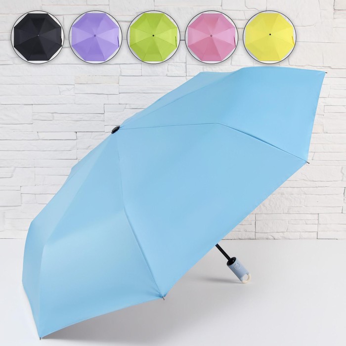 Зонт автоматический «Francis», 3 сложения, 8 спиц, R = 48 см, цвет МИКС
Зонт автоматический «Francis», 3 сложения, 8 спиц, R = 48 см, цвет МИКС