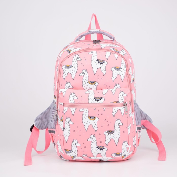 Рюкзак, 2 отдела на молниях, наружный карман, 2 боковых кармана, цвет розовый 
Рюкзак, 2 отдела на молниях, наружный карман, 2 боковых кармана, цвет розовый