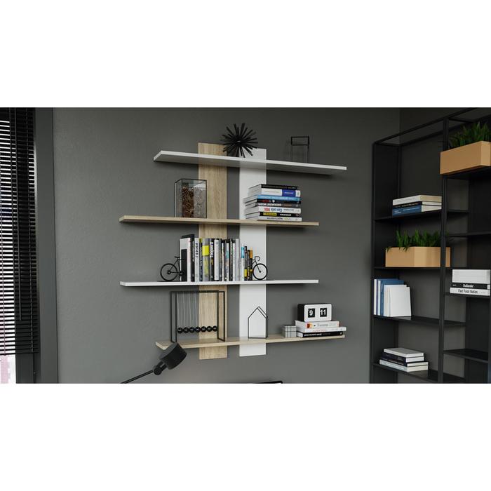 Полка настенная №6 1168х1100х176 Дуб Сонома /Белый
Полка настенная №6 1168х1100х176 Дуб Сонома /Белый