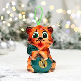 Колокольчик "Тигр с мешком", символ года 2022, цвет оранжевый, глянец, керамика, 14 см, микс
Колокольчик "Тигр с мешком", символ года 2022, цвет оранжевый, глянец, керамика, 14 см, микс