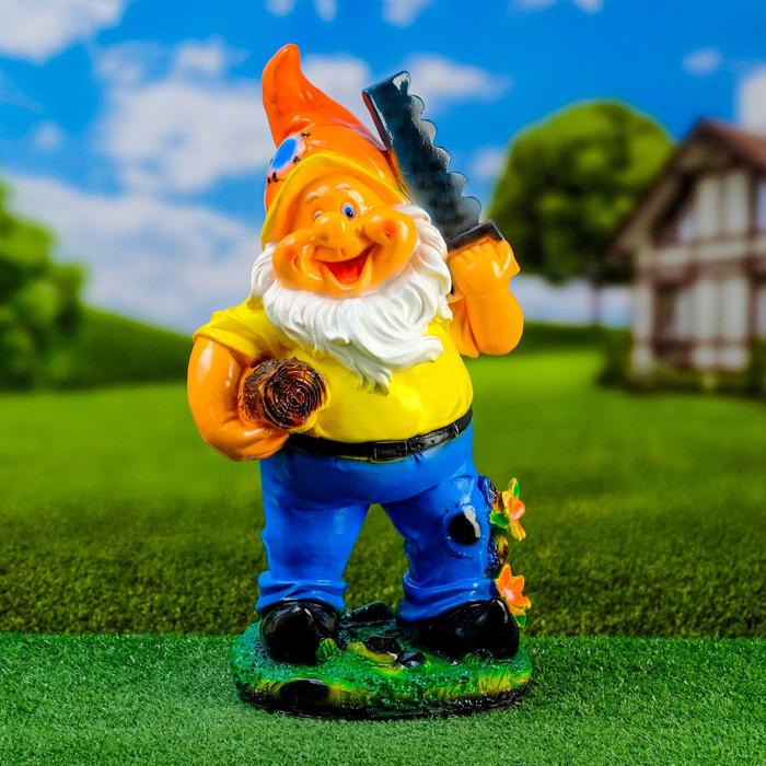 Садовая фигура "Гном с пилой" 47х25см
Садовая фигура "Гном с пилой" 47х25см