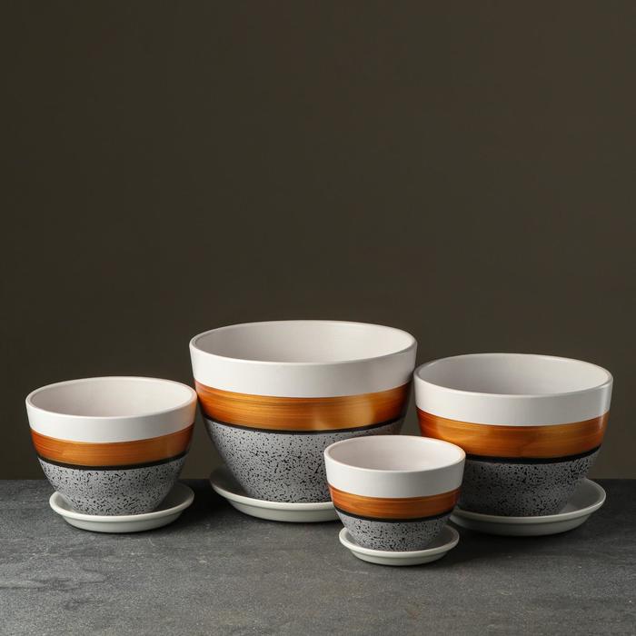 Набор кашпо "Роспись венеция" 4 предмета 1 / 2 / 3,8 / 5,4 л
Набор кашпо "Роспись венеция" 4 предмета 1 / 2 / 3,8 / 5,4 л