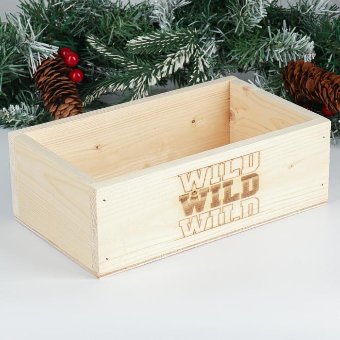 Кашпо деревянное 24.5×14×8 см "Wild Wild Wild"
Кашпо деревянное 24.5×14×8 см "Wild Wild Wild"