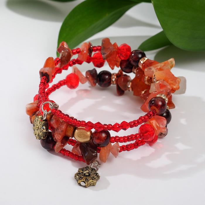 Браслет галтовка с крошкой "Сердолик", пружинка
Браслет галтовка с крошкой "Сердолик", пружинка