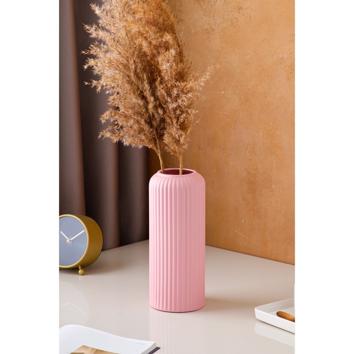 Ваза керамическая "Рим", настольная, розовая, 25 см
Ваза керамическая "Рим", настольная, розовая, 25 см