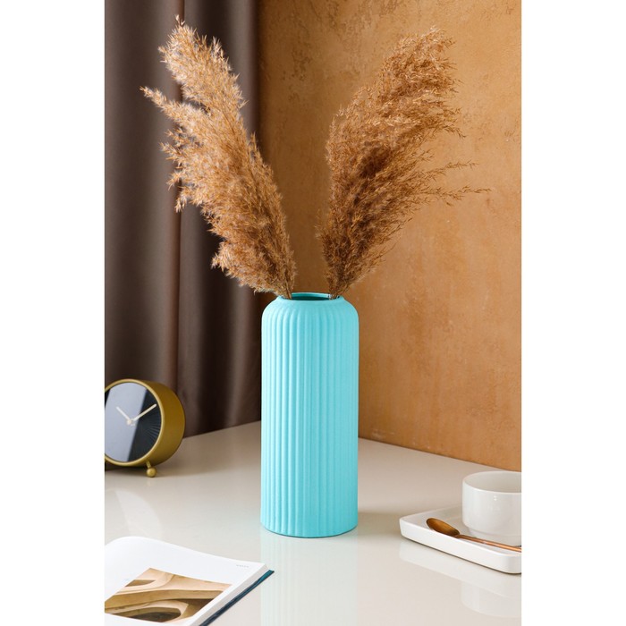 Ваза керамическая "Рим", настольная, бирюзовая, 26 см 
Ваза керамическая "Рим", настольная, бирюзовая, 26 см