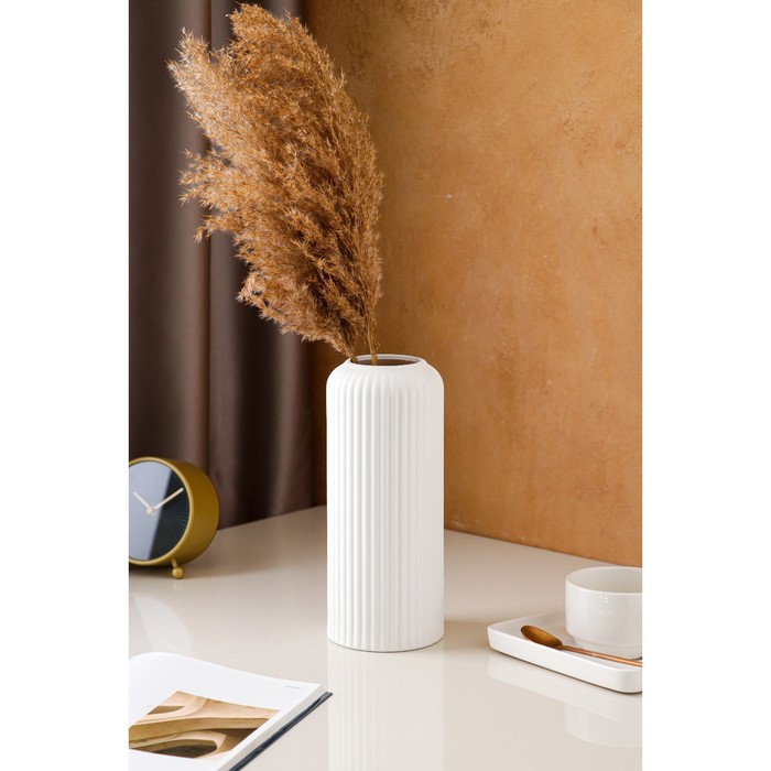 Ваза керамическая "Рим", настольная, белая, 25 см
Ваза керамическая "Рим", настольная, белая, 25 см