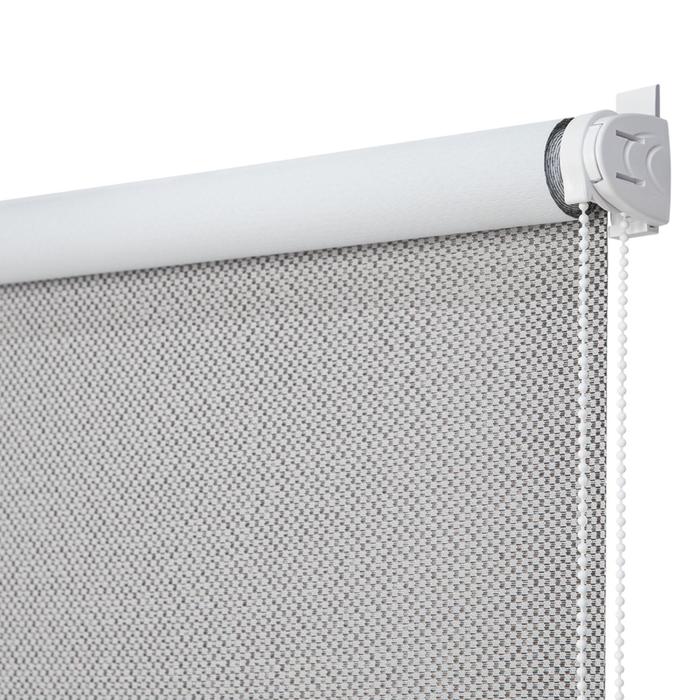 фото Рулонная штора блэкаут «сканди», 120х160 см, цвет серый decofest