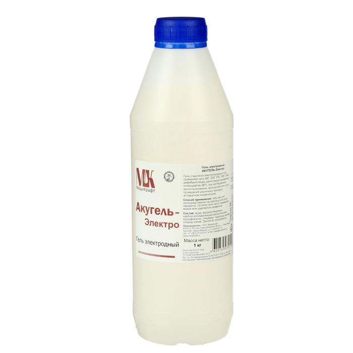 Гель электродный "АКУГЕЛЬ-Электро", флакон, 1кг
Гель электродный "АКУГЕЛЬ-Электро", флакон, 1кг