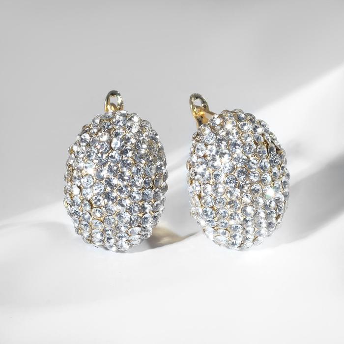 Серьги со стразами "Голливуд" свет, цвет белый в золоте
Серьги со стразами "Голливуд" свет, цвет белый в золоте