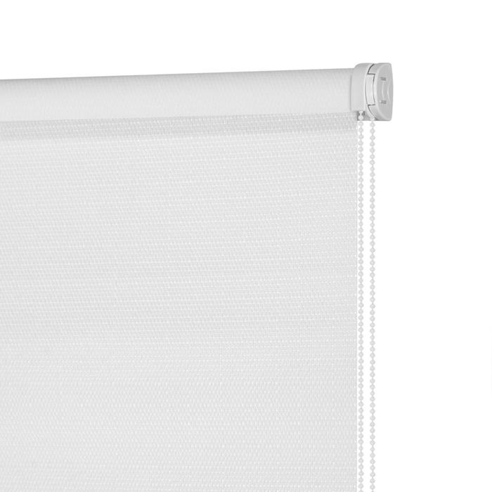 фото Рулонная штора блэкаут «шалюр», 180х175 см, цвет белый decofest