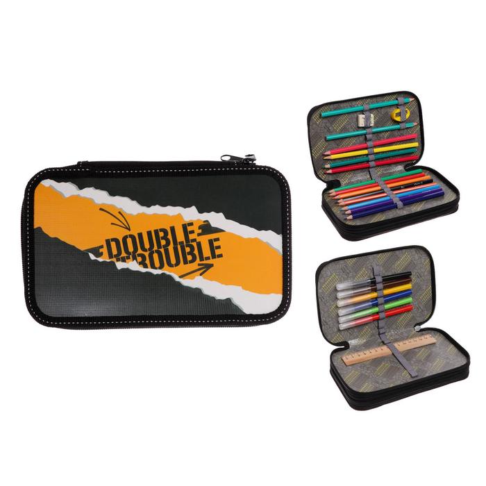 Пенал 2 секции, 105 x 190, с наполнением, 23 предмета, Calligrata, Double trouble
Пенал 2 секции, 105 x 190, с наполнением, 23 предмета, Calligrata, Double trouble