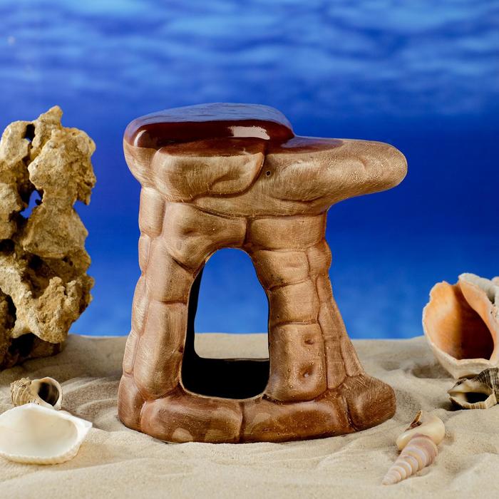 Декорация для аквариума "Воротца", коричневая, 14х11х17 см
Декорация для аквариума "Воротца", коричневая, 14х11х17 см