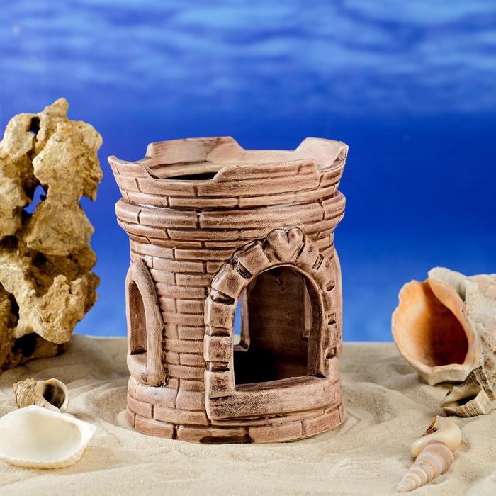 Декорация для аквариума "Широкая башня", коричневая, 14 см, микс
Декорация для аквариума "Широкая башня", коричневая, 14 см, микс