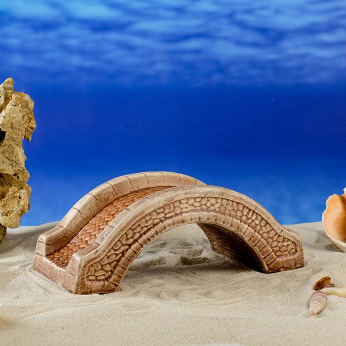 Декорация для аквариума "Мост", коричневая, 21х10х8 см, микс
Декорация для аквариума "Мост", коричневая, 21х10х8 см, микс