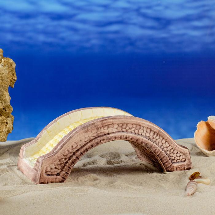 Декорация для аквариума "Мост", коричневая, 21х10х8 см 
Декорация для аквариума "Мост", коричневая, 21х10х8 см