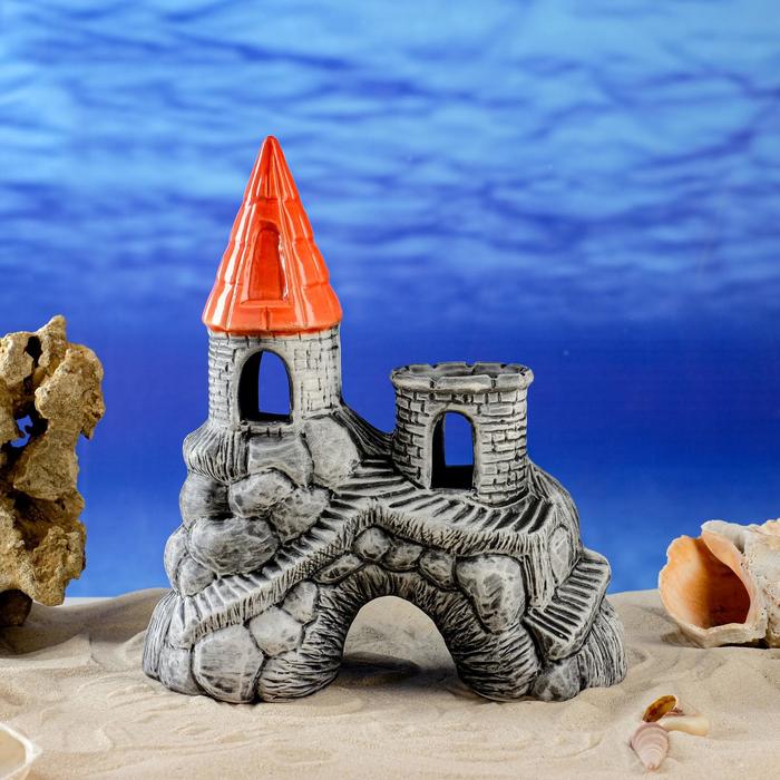 Декорация для аквариума "Башня на скале", серая, 24 см
Декорация для аквариума "Башня на скале", серая, 24 см