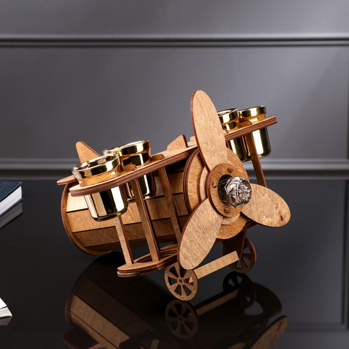 Мини-бар деревянный "Самолет", 33х20х8 см, светлый
Мини-бар деревянный "Самолет", 33х20х8 см, светлый