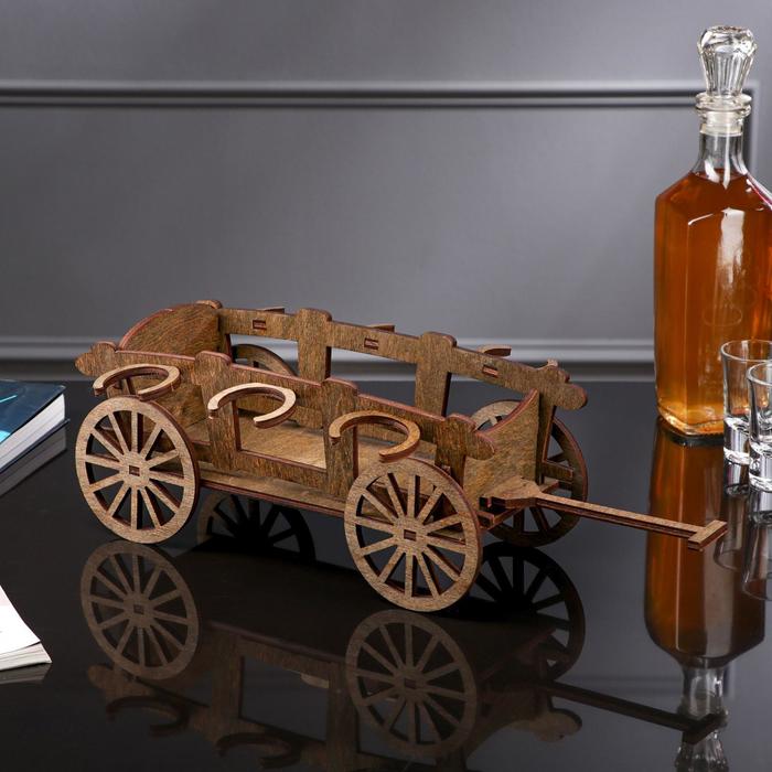 Мини-бар деревянный "Повозка", 29х11х4 см, светлый
Мини-бар деревянный "Повозка", 29х11х4 см, светлый