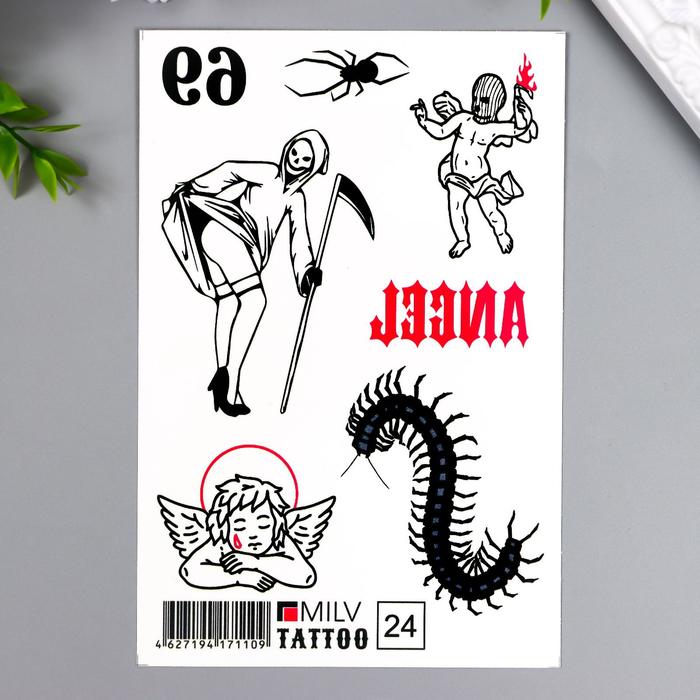 Татуировка на тело "Ангелы.Демоны" 10х15 см
Татуировка на тело "Ангелы.Демоны" 10х15 см