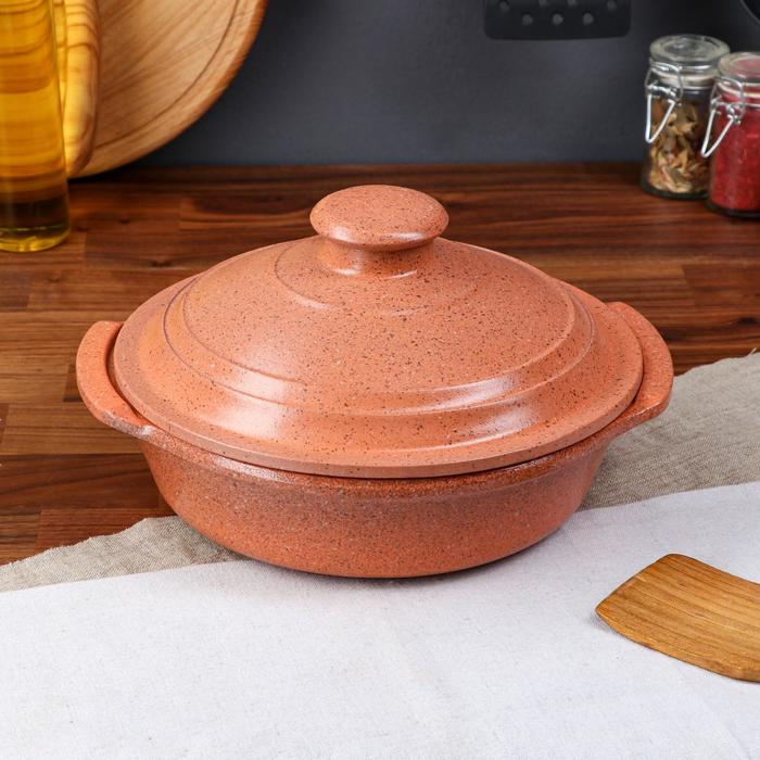 Сковорода с ручками "Гранит", оранжевая, красная глина, 1.2 л, 23 см
Сковорода с ручками "Гранит", оранжевая, красная глина, 1.2 л, 23 см