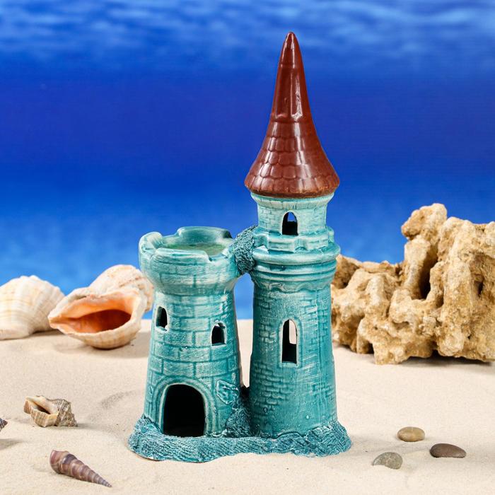 Декорация для аквариума "Башня и крепость", зеленая, 28 см, микс
Декорация для аквариума "Башня и крепость", зеленая, 28 см, микс