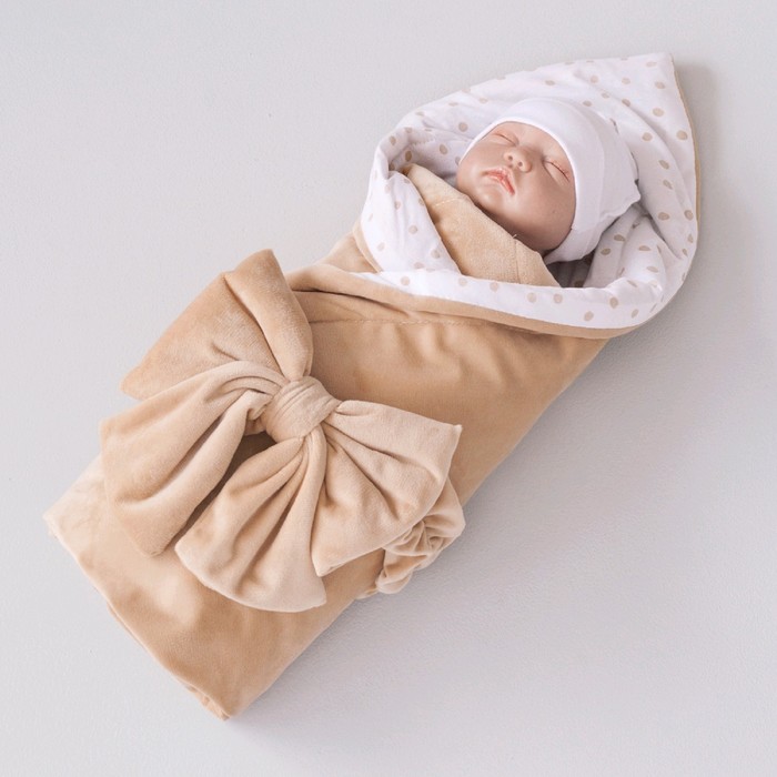 Одеяло на выписку «Конфетти», размер 90 × 90 см, бежевый 
Одеяло на выписку «Конфетти», размер 90 × 90 см, бежевый