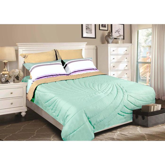 Одеяло-покрывало Duo, размер 230х250 см, цвет мятный, бежевый
Одеяло-покрывало Duo, размер 230х250 см, цвет мятный, бежевый