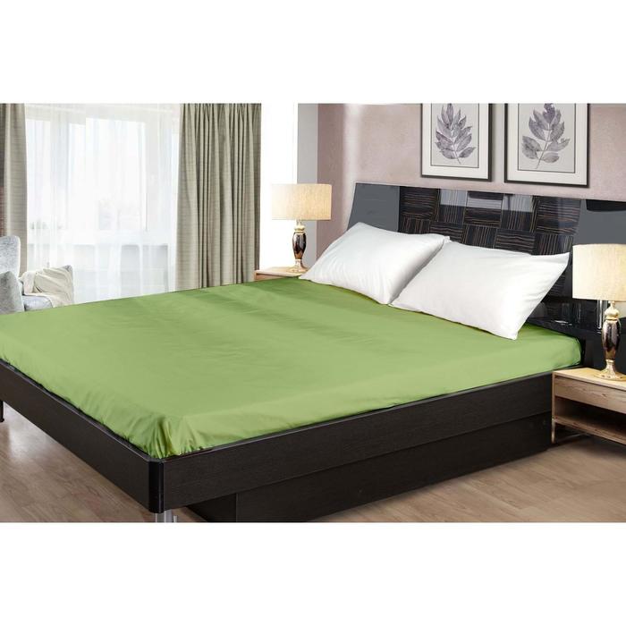 Простыня, размер 220х240 см, цвет зеленый
Простыня, размер 220х240 см, цвет зеленый