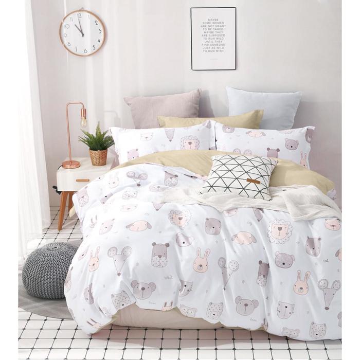 Постельное бельё 1.5 сп Sleepy, размер 90х200 см, 145х210 см, 52х74 см - 2 шт 
Постельное бельё 1.5 сп Sleepy, размер 90х200 см, 145х210 см, 52х74 см - 2 шт