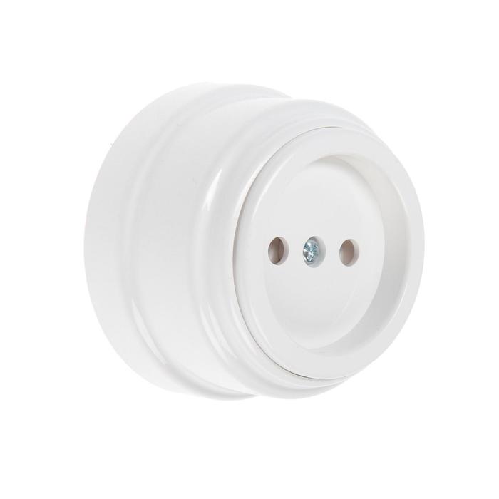 Розетка BYLECTRICA Ретро РА16-0201, 16А, одномест., наруж., без з/к, без крышки, IP20, белая
Розетка BYLECTRICA Ретро РА16-0201, 16А, одномест., наруж., без з/к, без крышки, IP20, белая