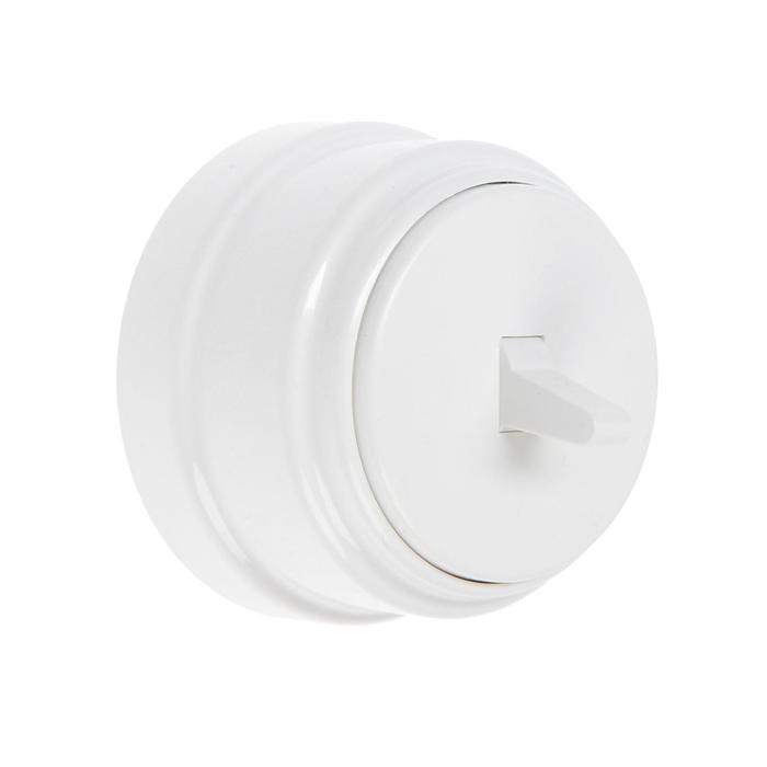 Выключатель BYLECTRICA Ретро А5 10-2203, 10А, 1 клавиша, наружный, круглый, белый
Выключатель BYLECTRICA Ретро А5 10-2203, 10А, 1 клавиша, наружный, круглый, белый