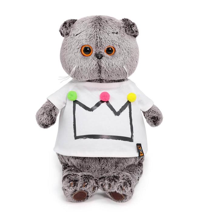 Мягкая игрушка «Басик», в футболке с короной, 22 см
Мягкая игрушка «Басик», в футболке с короной, 22 см