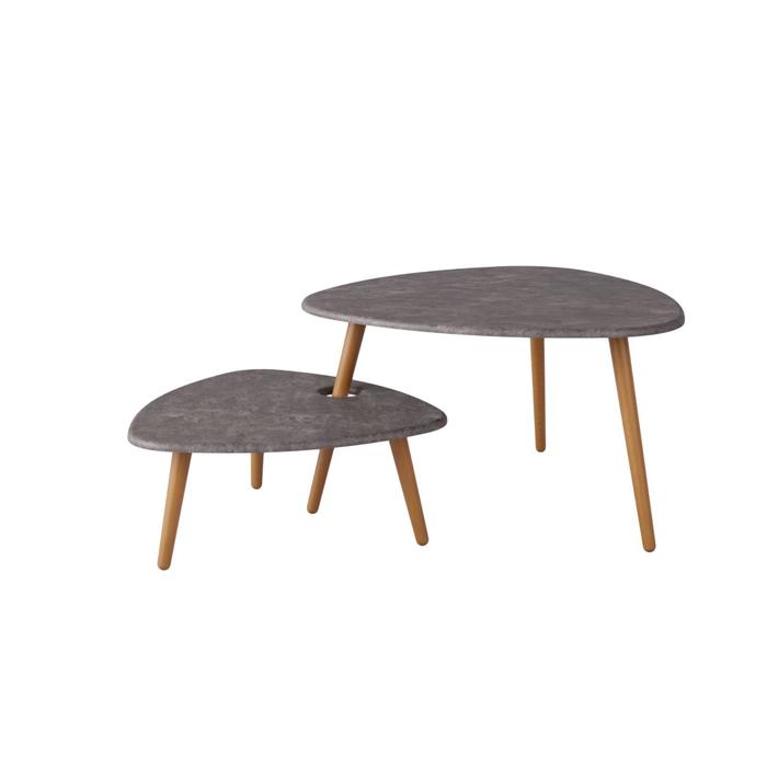 Комплект из двух журнальных столов «Стилгрей», 1200 × 780 × 455 мм, цвет серый бетон
Комплект из двух журнальных столов «Стилгрей», 1200 × 780 × 455 мм, цвет серый бетон