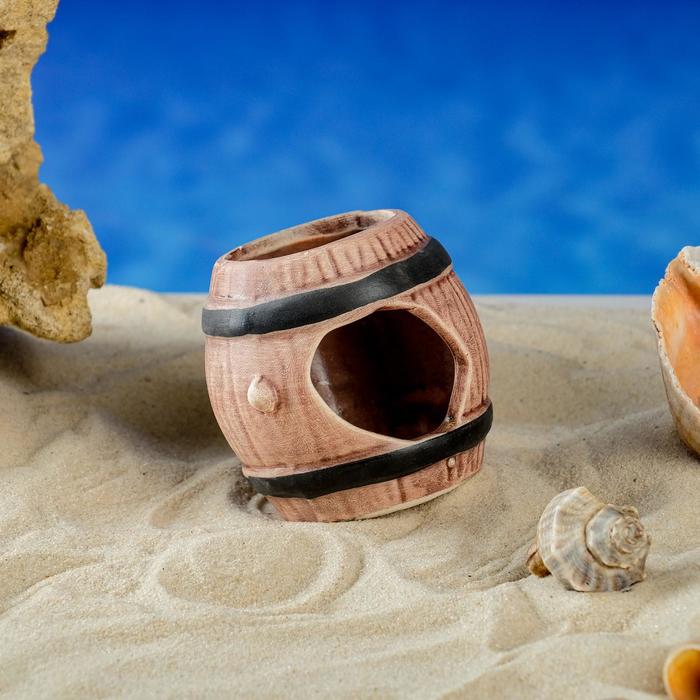 Декорация для аквариума "Бочка", коричневая, 7х7х7 см, микс
Декорация для аквариума "Бочка", коричневая, 7х7х7 см, микс