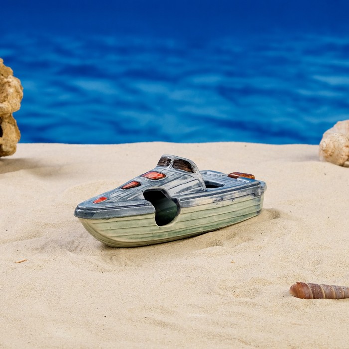 Декорация для аквариума "Лодка", синяя, 19х6х7 см, микс
Декорация для аквариума "Лодка", синяя, 19х6х7 см, микс