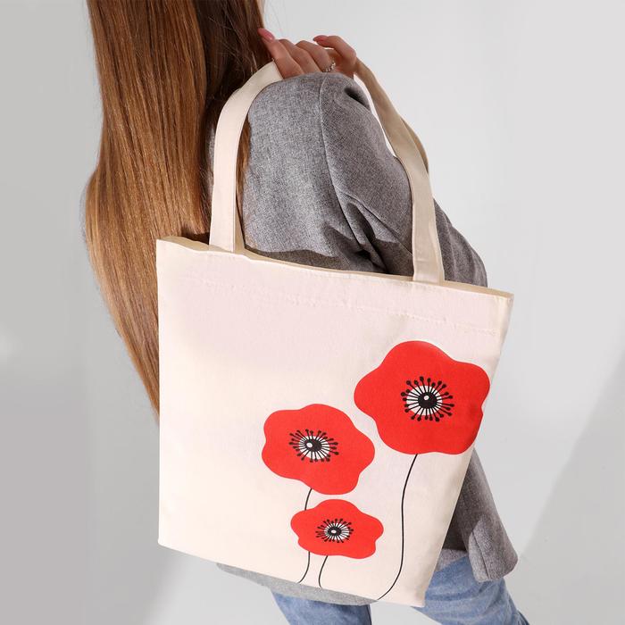 Сумка-шоппер "Маки", белая, без молнии, 35 х 42 см
Сумка-шоппер "Маки", белая, без молнии, 35 х 42 см